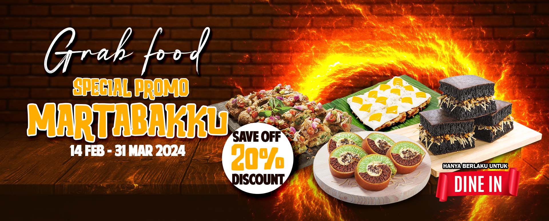 special promo grab food 20%